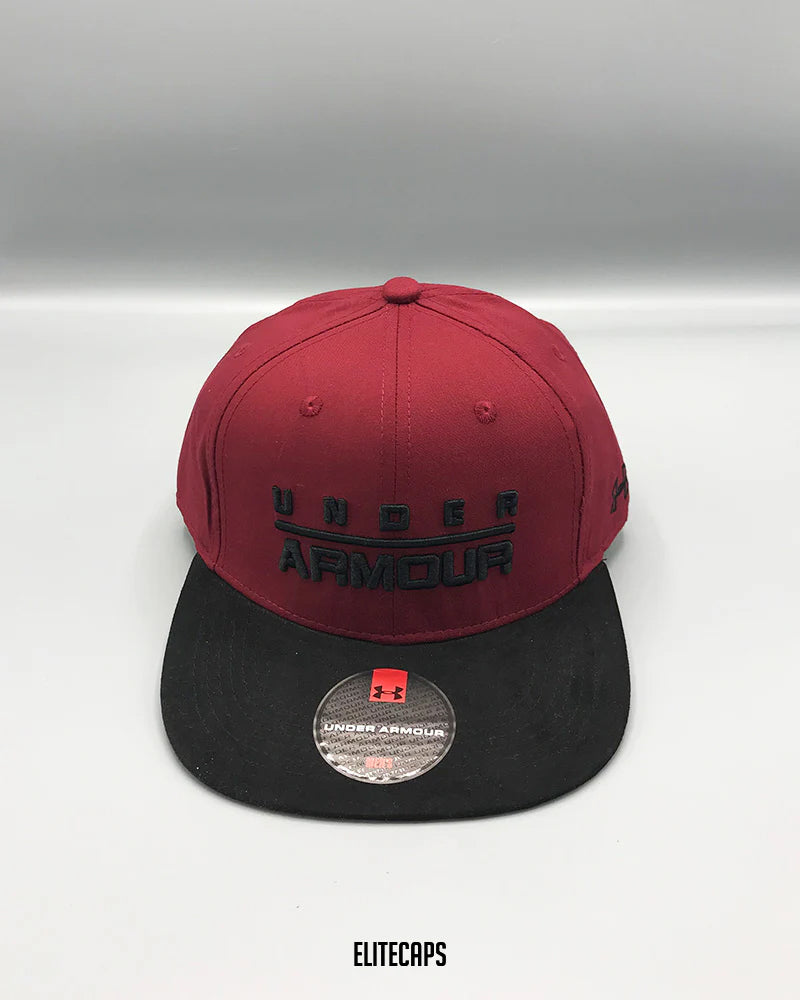 UA Maroon & Black Bold Snapback Cap - C0377