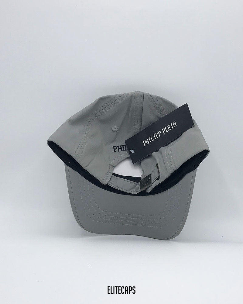 Premium Grey Skull P-Plein Baseball Cap - C0359