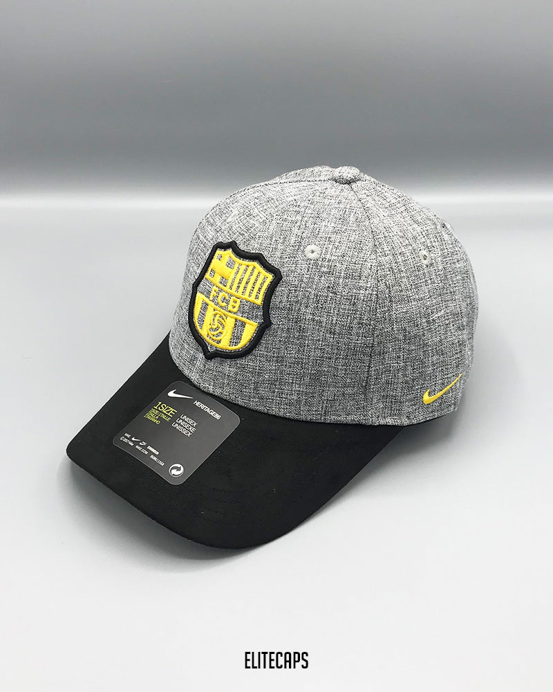 FCB-NKE Grey Two-Tone Baseball Cap - C0383