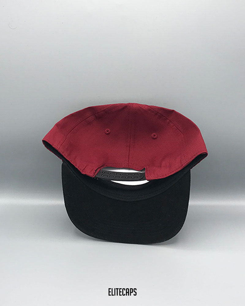UA Maroon & Black Bold Snapback Cap - C0377