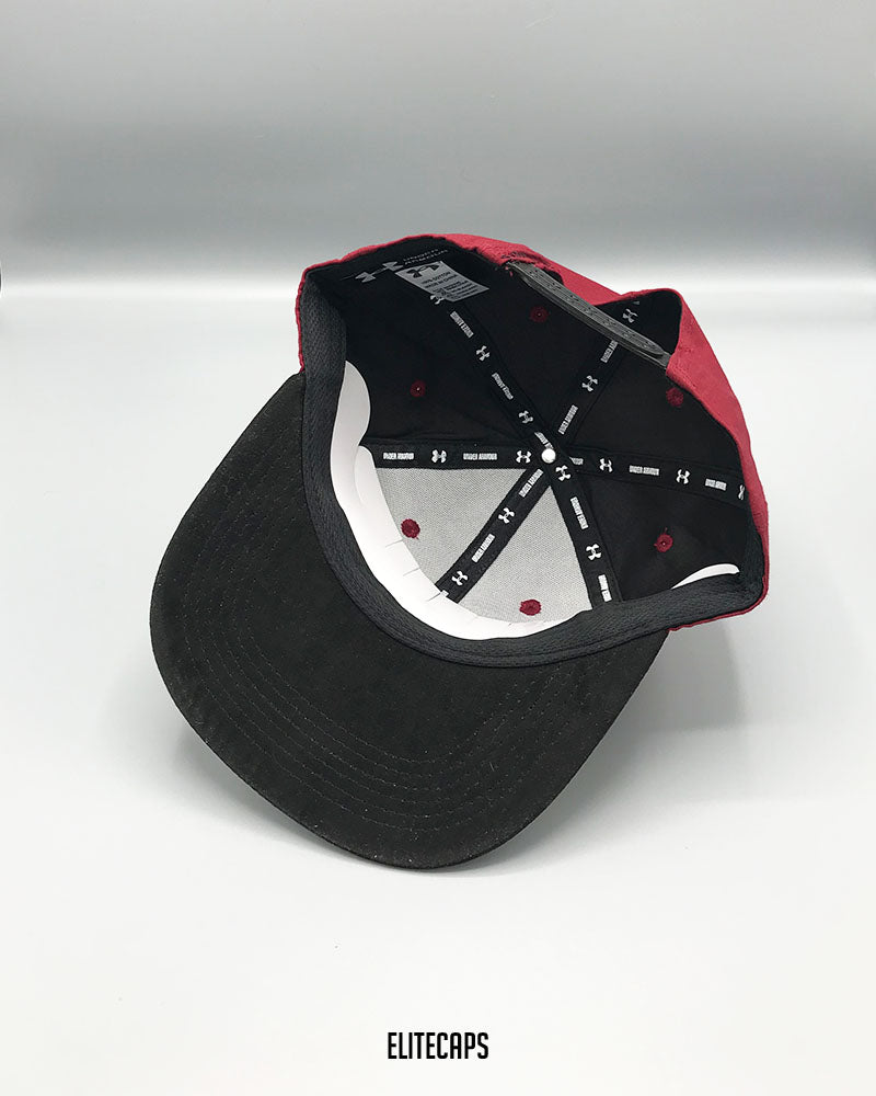 UA Maroon & Black Bold Snapback Cap - C0377