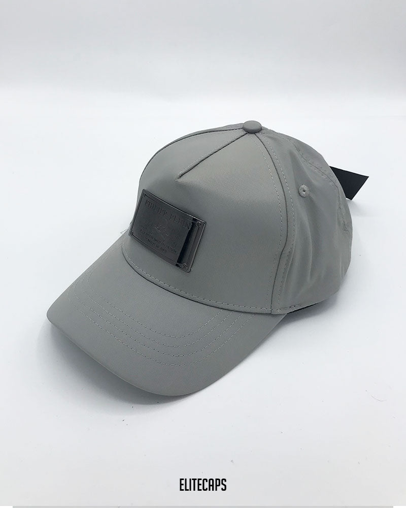 Premium Grey Skull P-Plein Baseball Cap - C0359