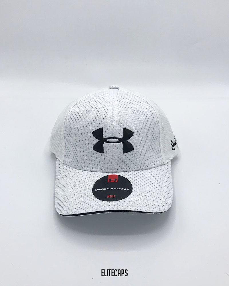 White UA Mesh Cap - C0348