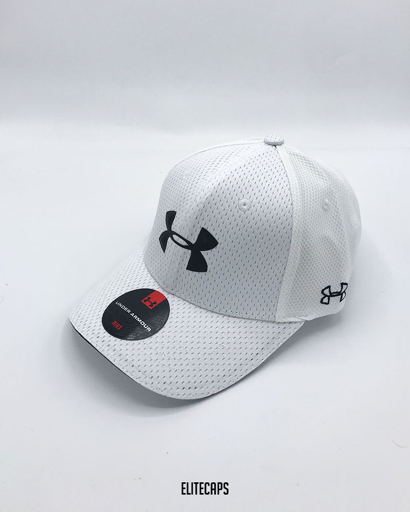 White UA Mesh Cap - C0348
