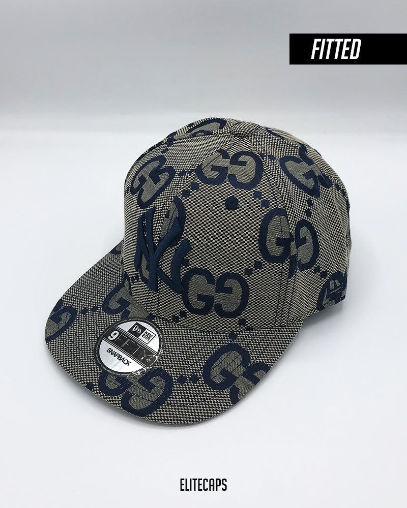 GG Supreme Fitted Cap (Navy Blue Edition) - C0428 – Elite Caps