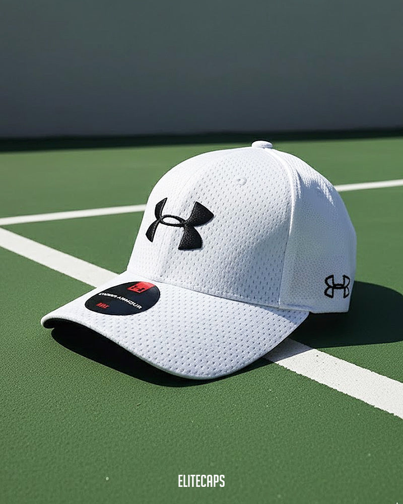 White UA Mesh Cap - C0348