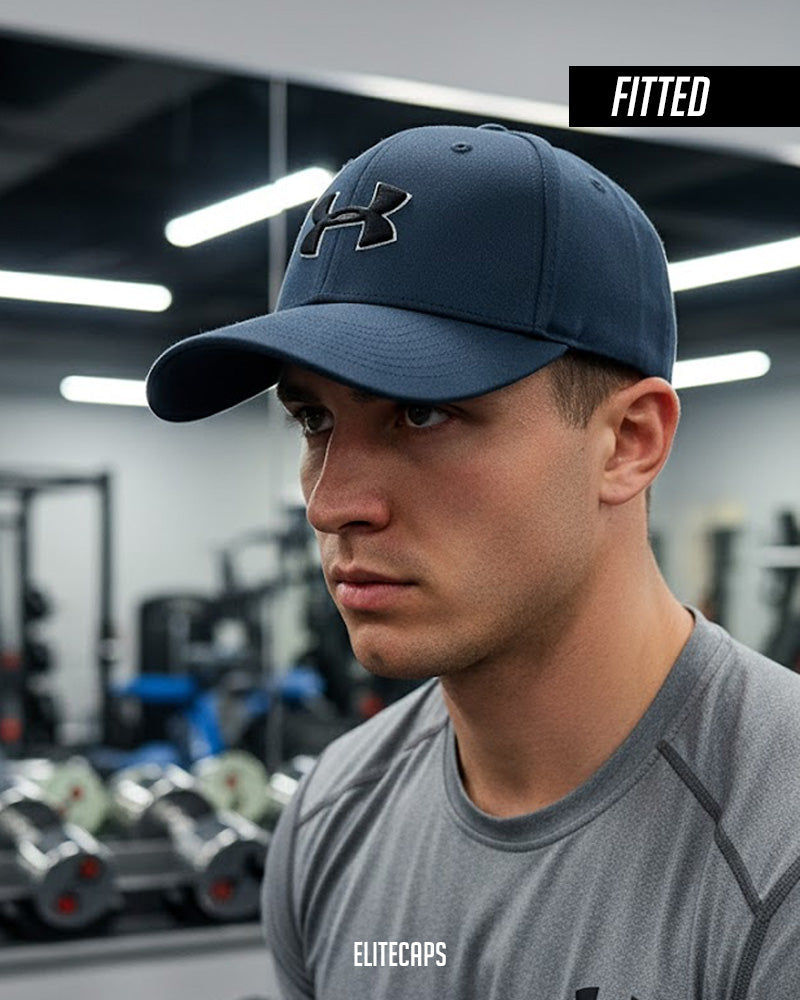 UA Teal Blue Fitted Cap - C0368
