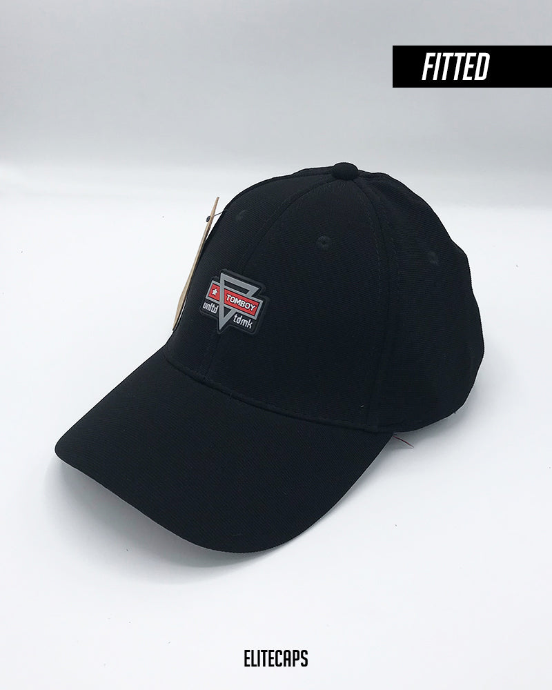 TOMBOY Black Fitted Cap - FLEXFIT - FC016