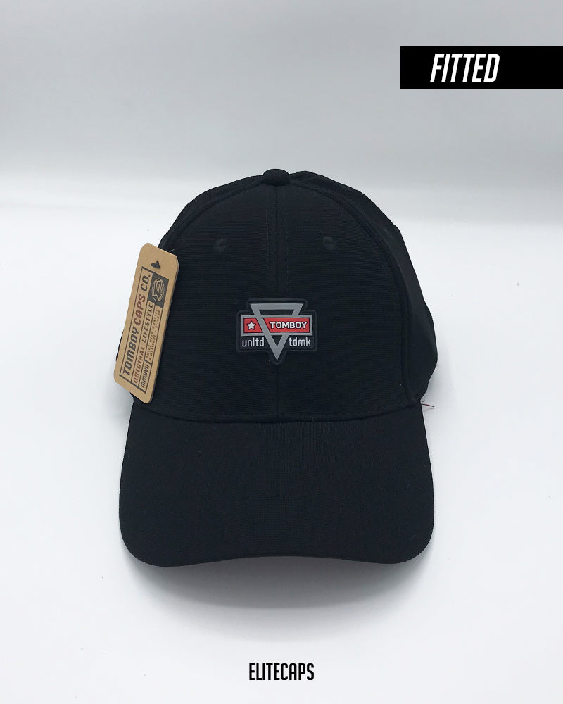 TOMBOY Black Fitted Cap - FLEXFIT - FC016