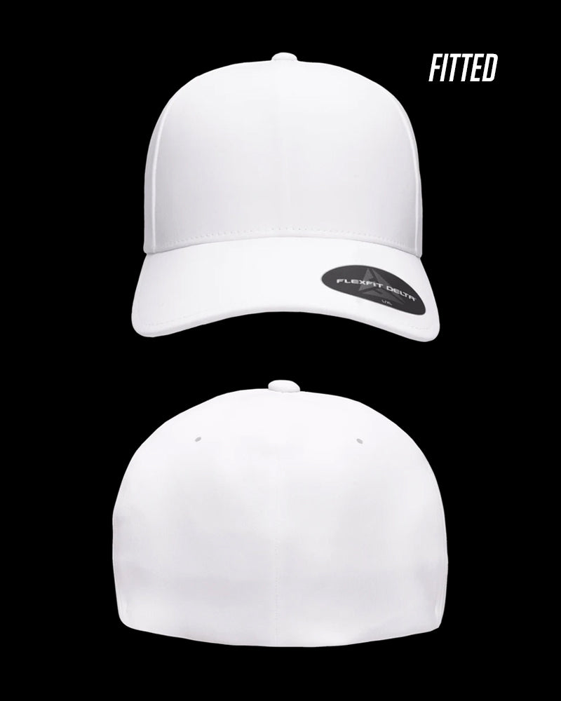 Basic White Fitted Cap - FLEXFIT - FC006