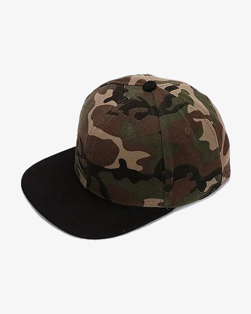 Green Camouflage Hip-Hop Snapback Cap - C0109