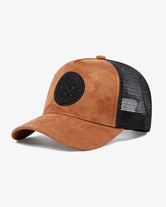 Brown Velvet Royal Trucker Cap - C0113B