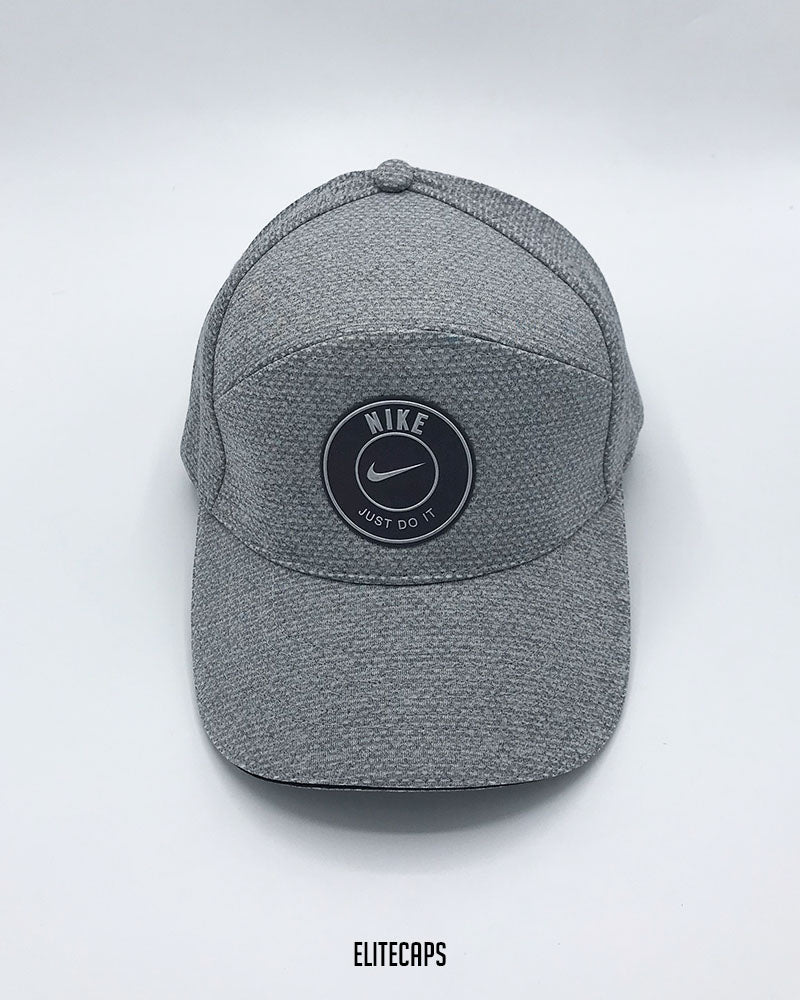 NKE Grey Textured Baseball Cap - C0426