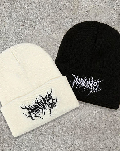 Gothic Street Punk Knitted Beanie - B0103