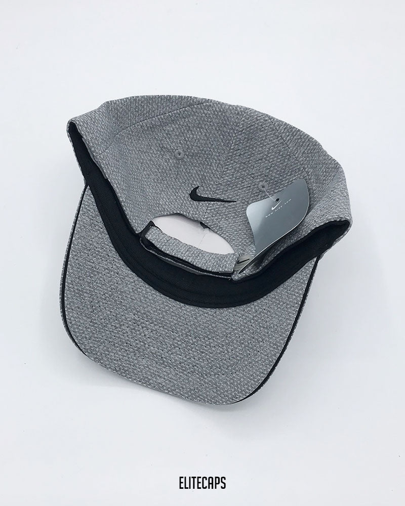 NKE Grey Textured Baseball Cap - C0426