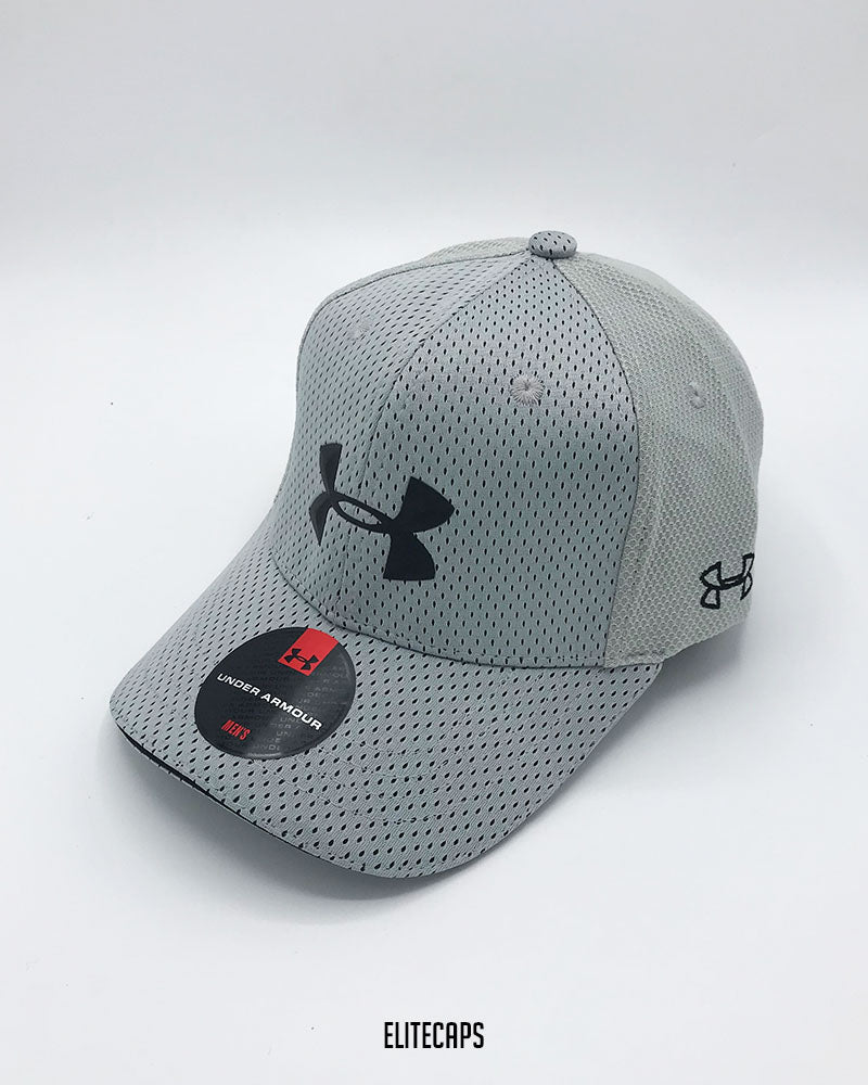 Grey UA Mesh Sports Cap - C0521