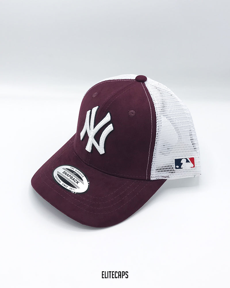 NY Plum Snapback Trucker Cap  - C0302