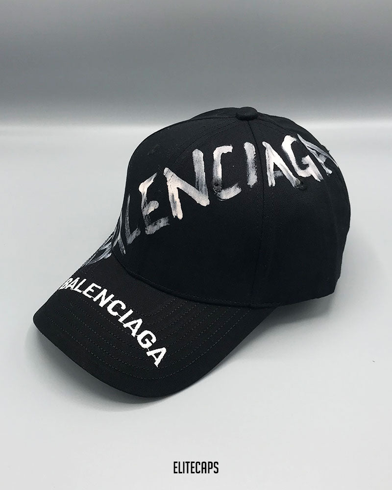 BALCGA Black Graffiti Script Baseball Cap - C0400