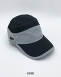 LACOSTTE Black Contrast Triple Panel Cap - C0536