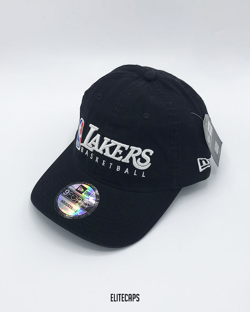NEW ERA Lakers Black Strapback Cap - C0577