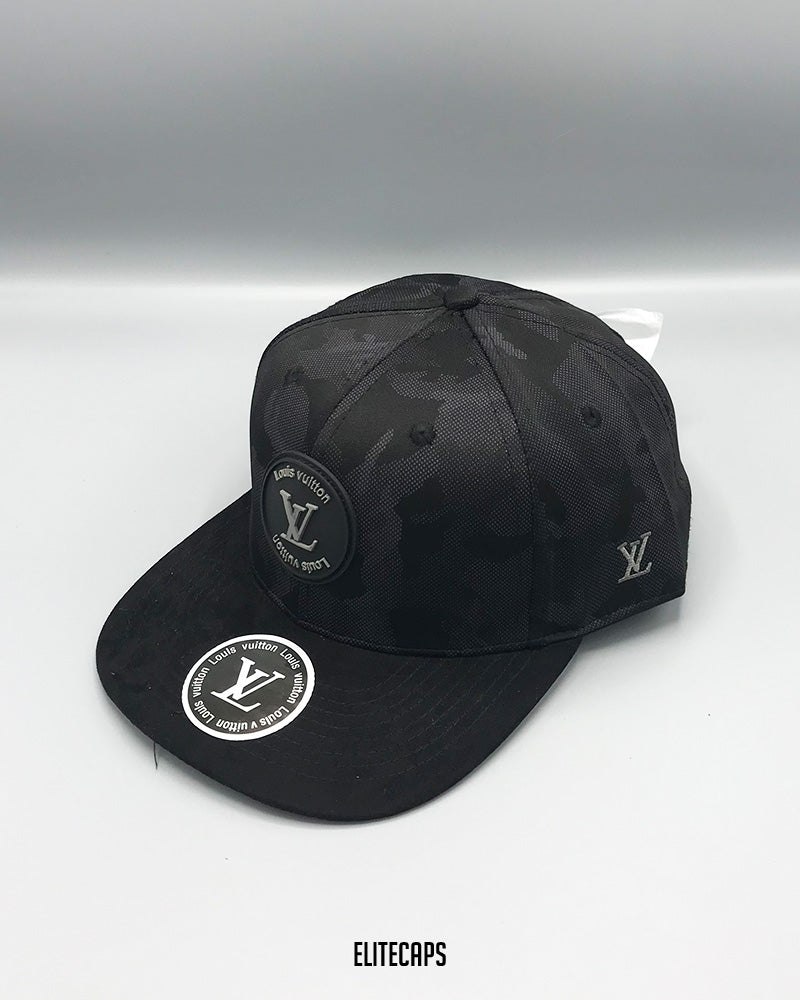 LV Black Camo Snapback Cap - C0418