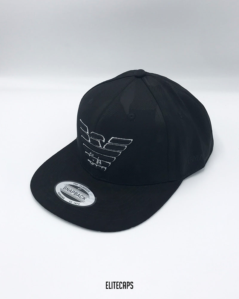 Black Camo AR Snapback Cap - C0319