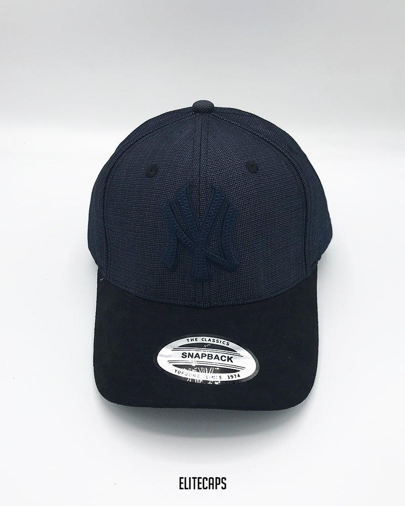 NY Two Tone Navy Baseball Cap - C0290