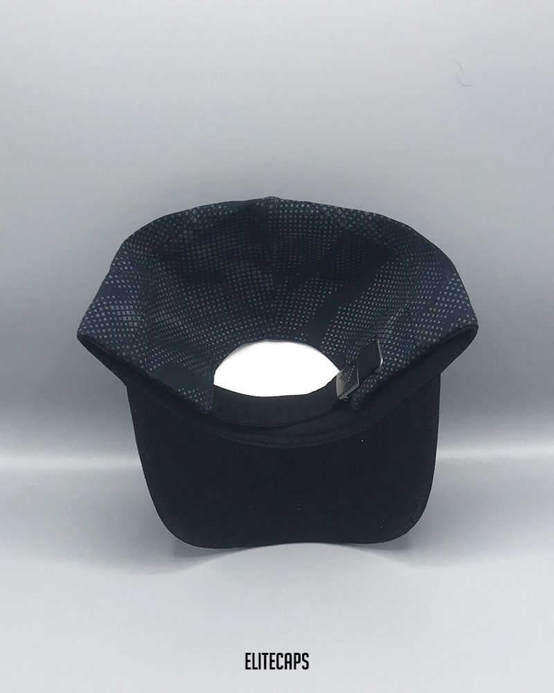 AR Black Navy Patterned Baseball Cap - C0425