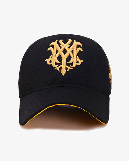 Totem Black & Golden Embroidered Cap - C0107