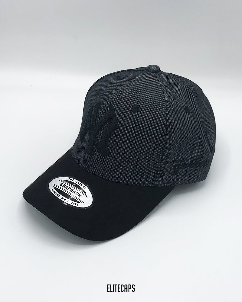 NY Grey Two-Tone Baseball Cap - C0277
