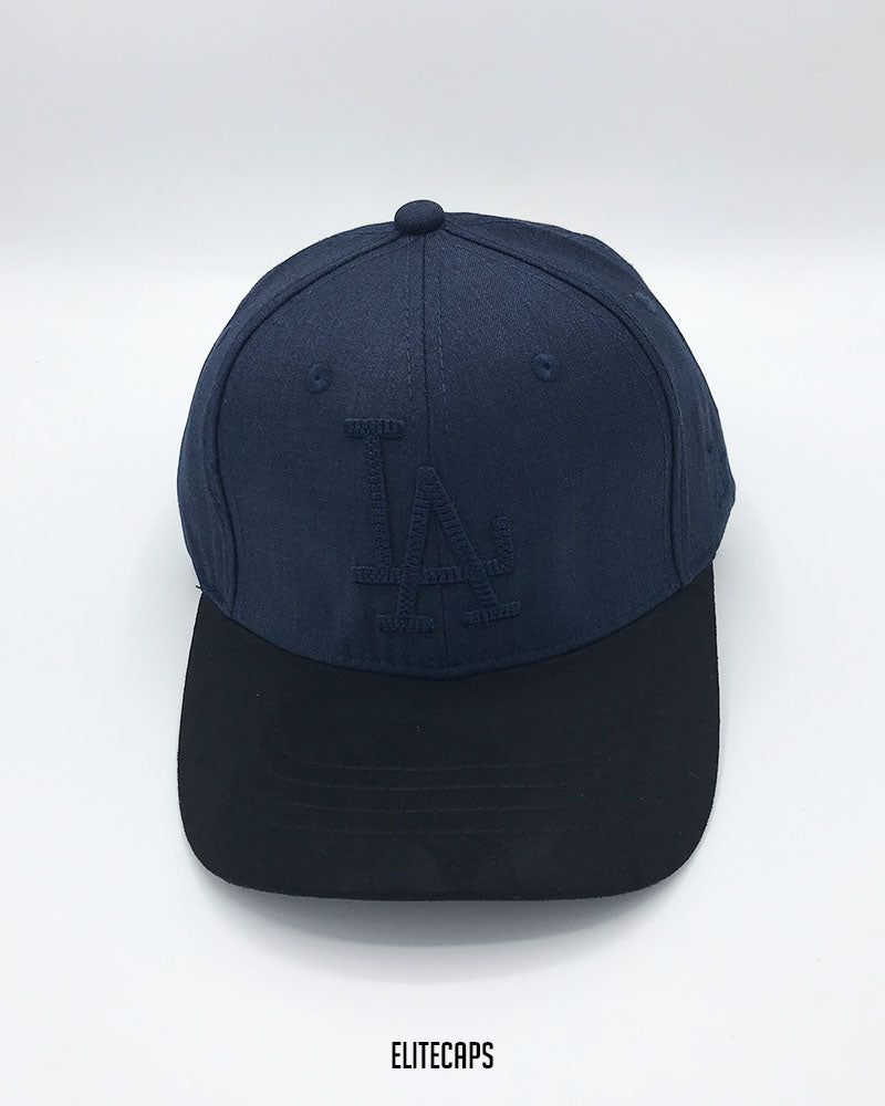 LA Navy Blue Two-Tone Baseball Cap - C0497
