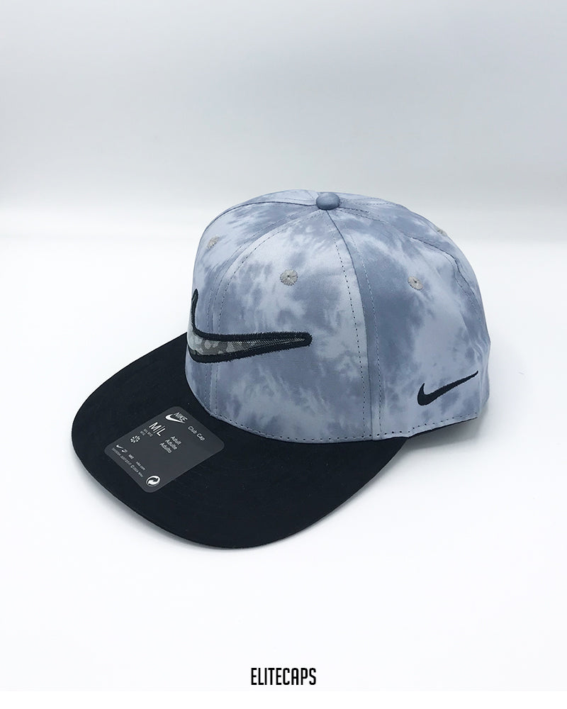 NK Blue Tie Dye Snapback Cap - C0306