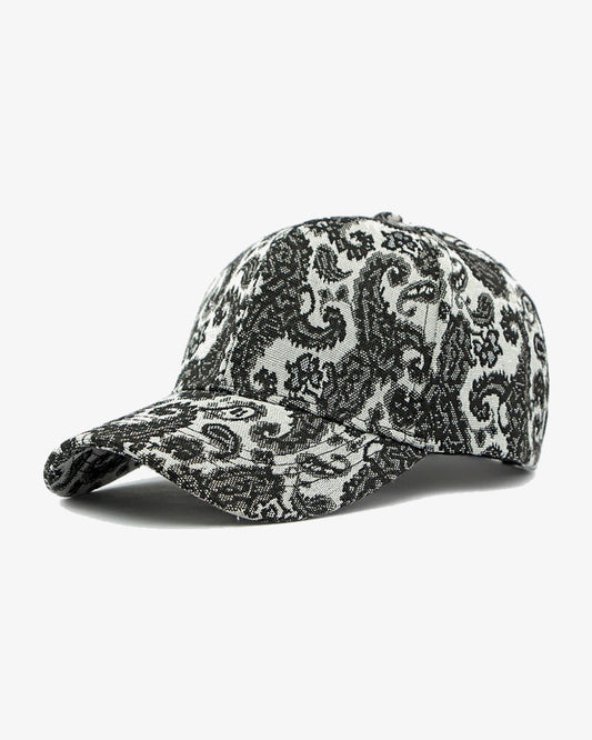 Classic Paisley Black Baseball Cap - C0116