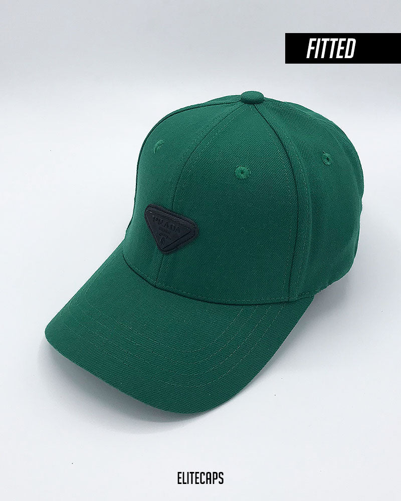 PRADA Bold Green Fitted Cap - C0544