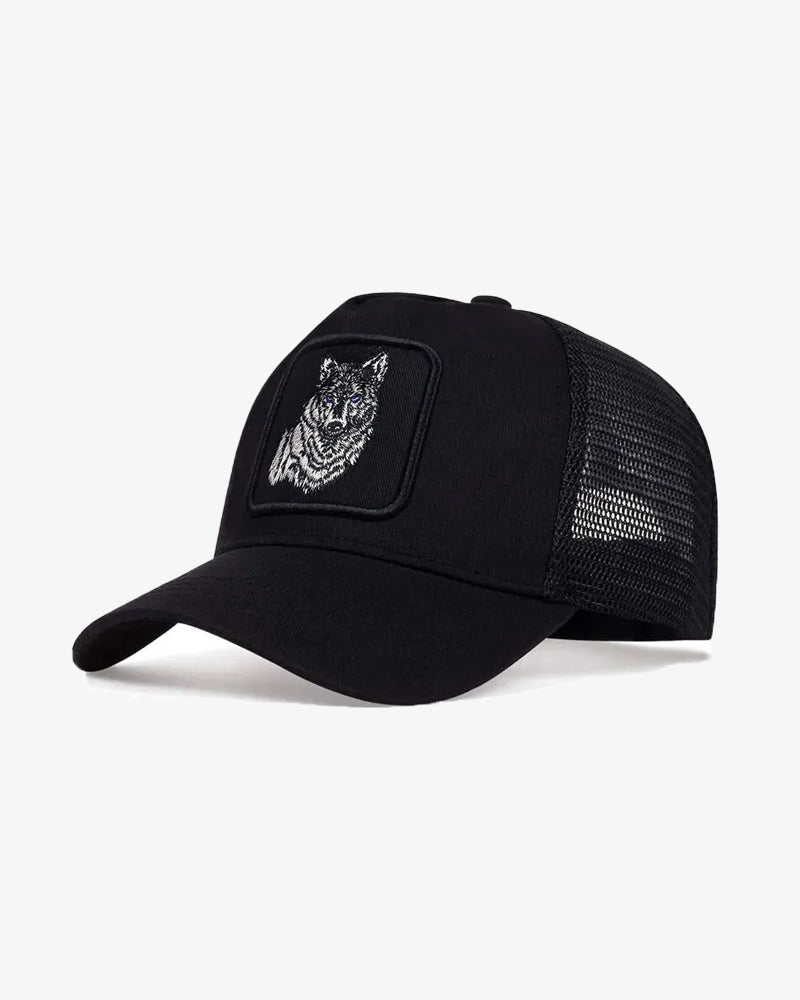 Wolf Trucker Black Cap - C0187