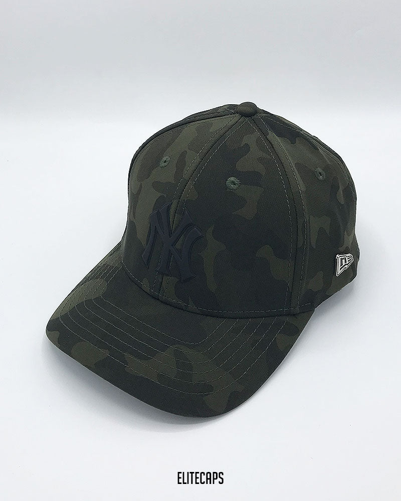 NY Green Camouflage New Era Baseball Cap - C0477