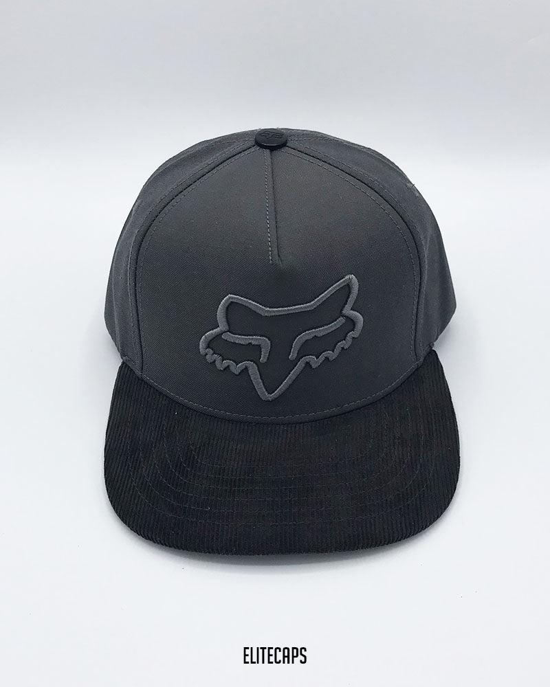 Grey Tone FOX Embroidered Snapback Cap - C0622