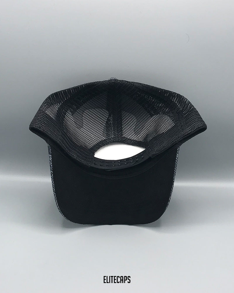 UA Grey Abstract Pattern Trucker Cap - C0414