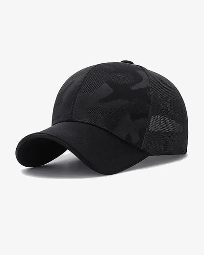 Black Camo Mesh Cap - C0149