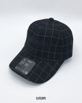 Black Checked JORDAN Embroidered Baseball Cap - C0552