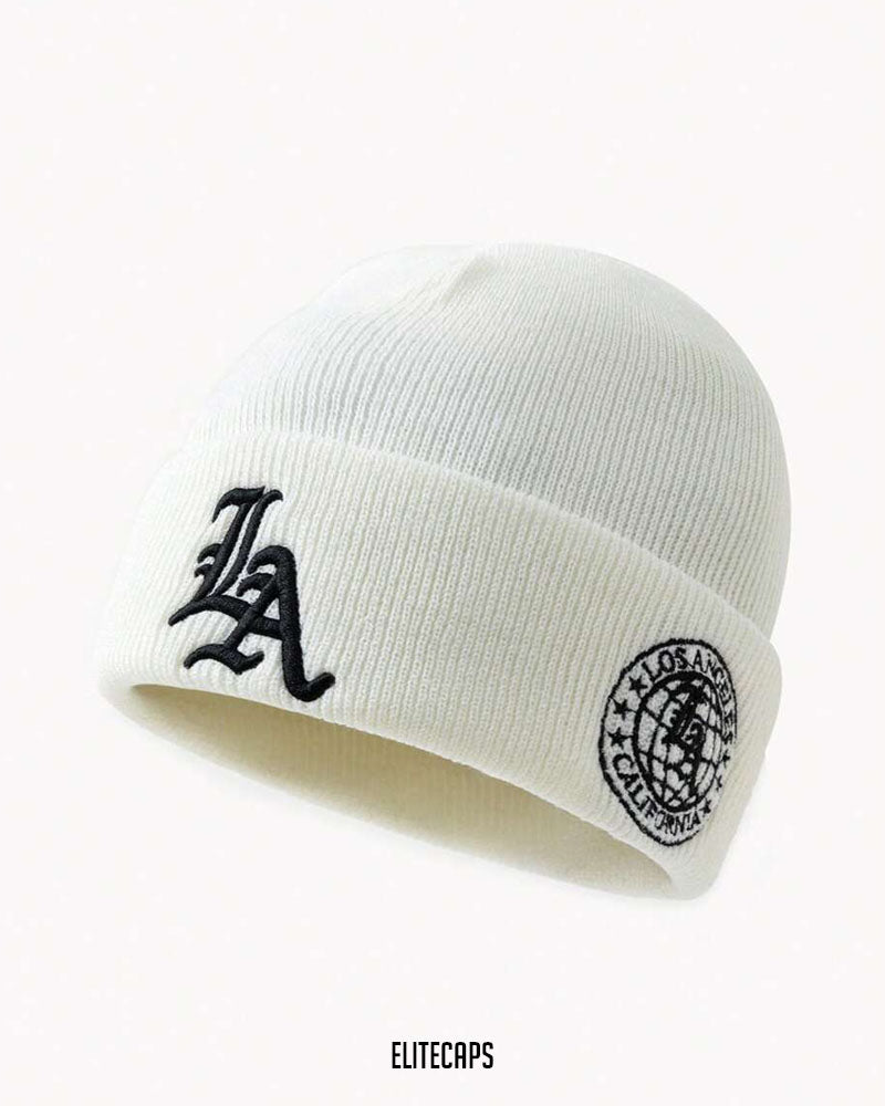 LA Embroidered Soft Beanie - B0139