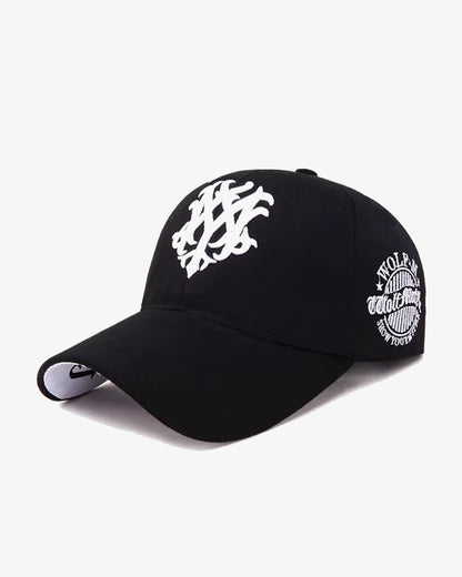 Totem Black & White Embroidered Cap - C0165