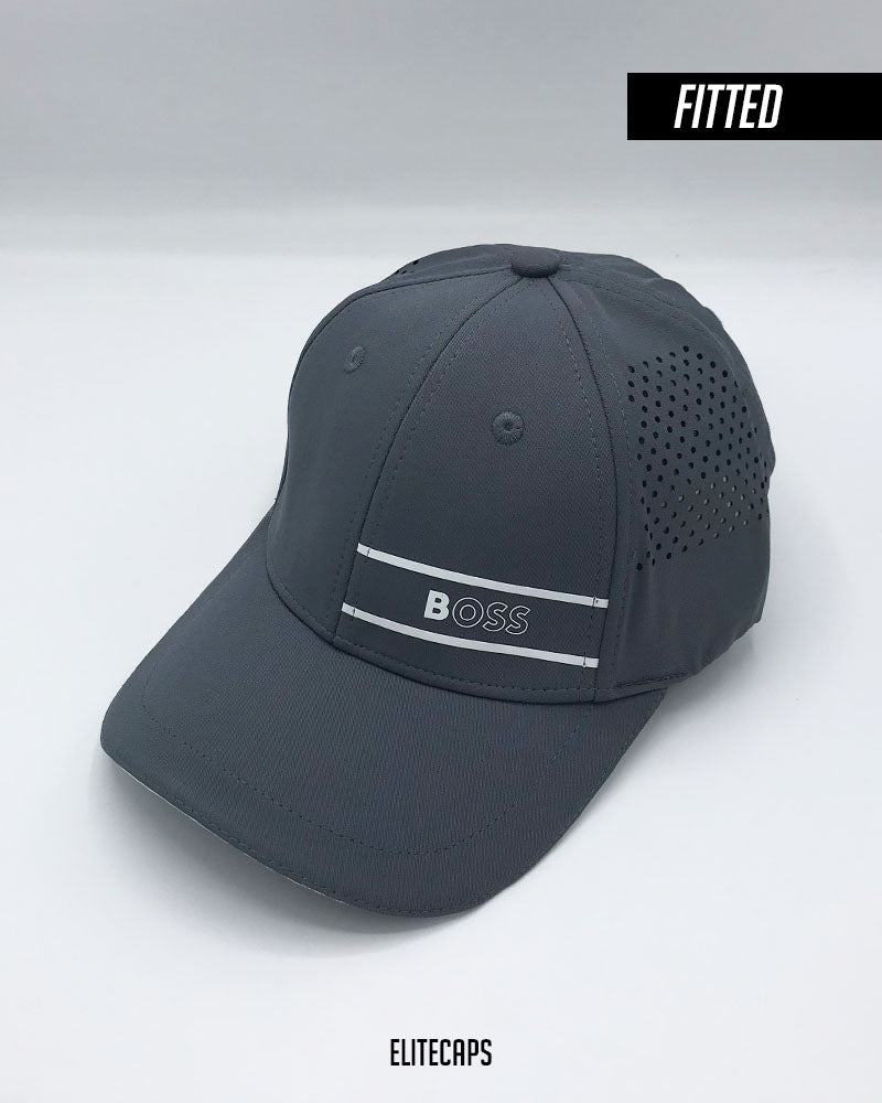 Classis Grey BOSS Fitted Cap - C0431