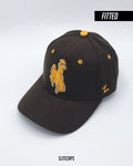 ZEPHYR Embroidered Brown Fitted Cap - C0576
