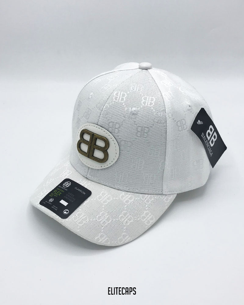 BALCGA White Pattern Short Brim Baseball Cap - C0508