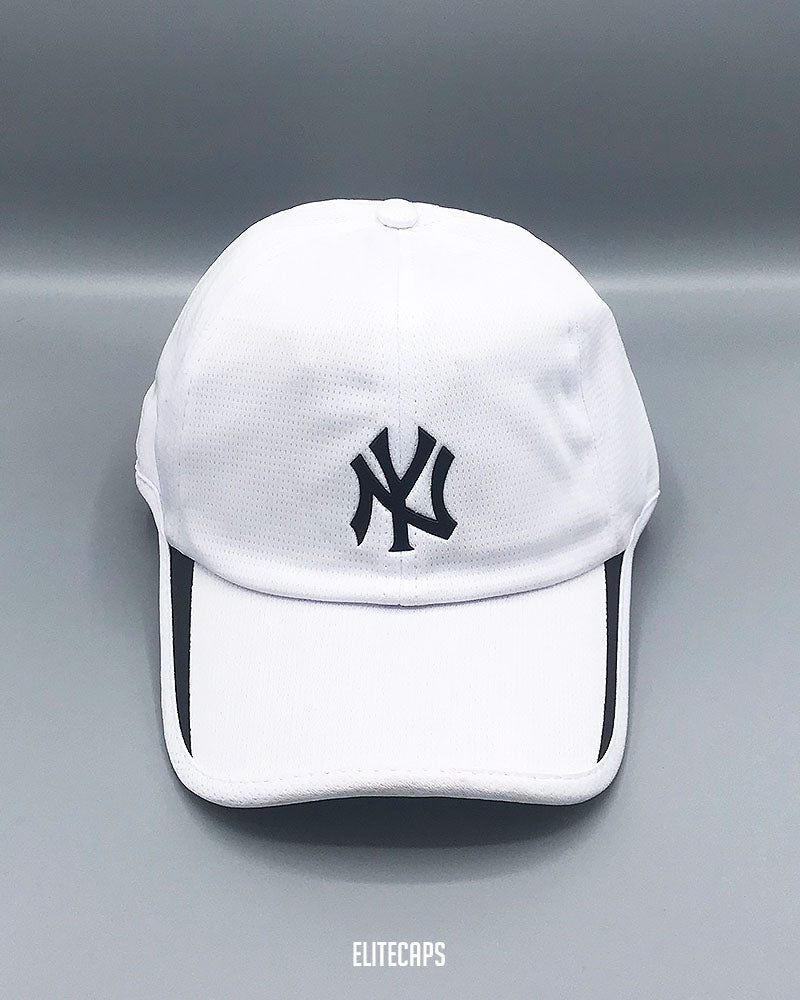 NY White Sports Baseball Cap - C0423