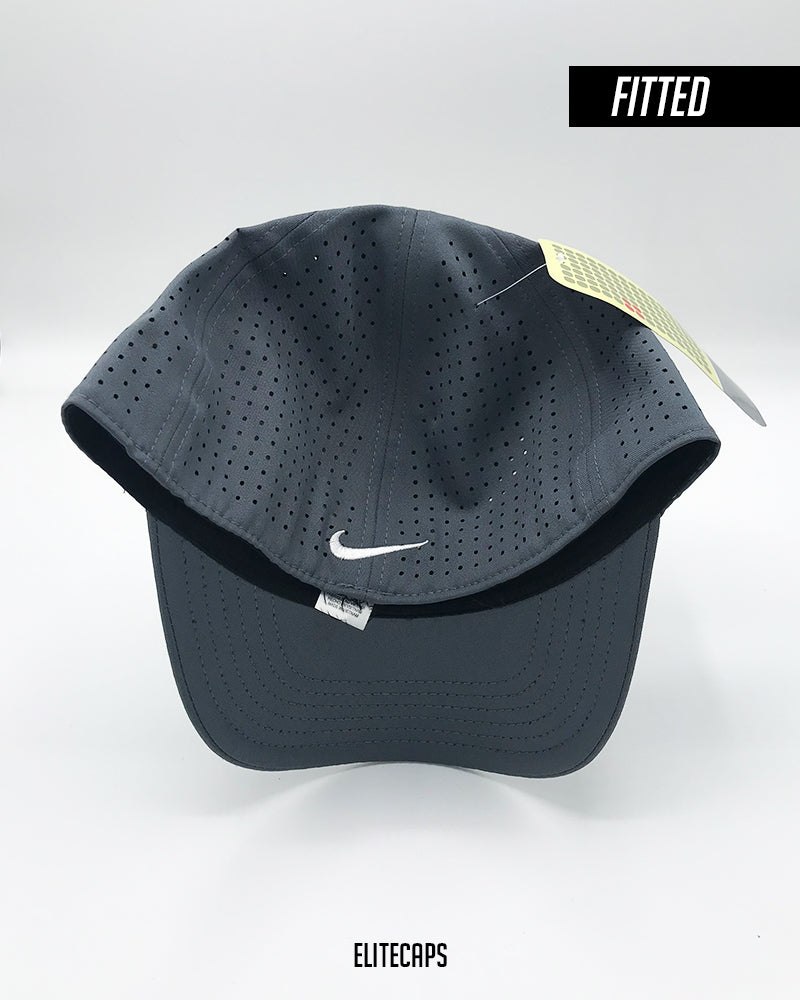 Grey NKE Fitted Cap - C0284