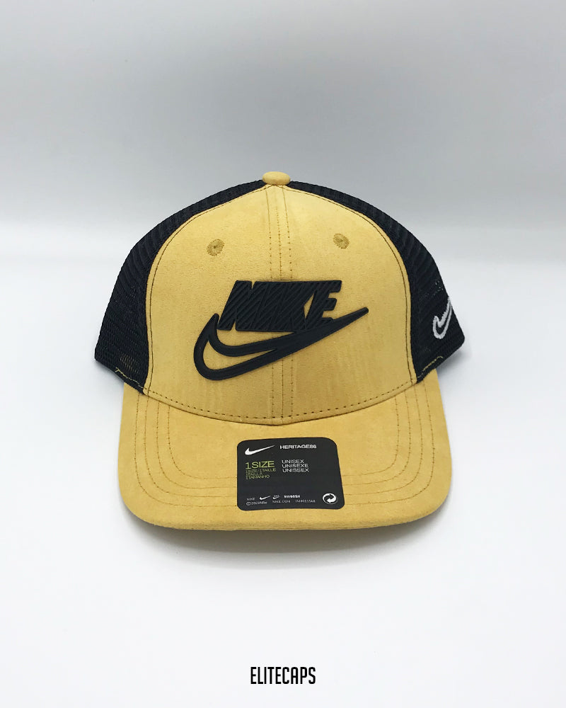 Yellow NKE Snapback Trucker Cap - C0299