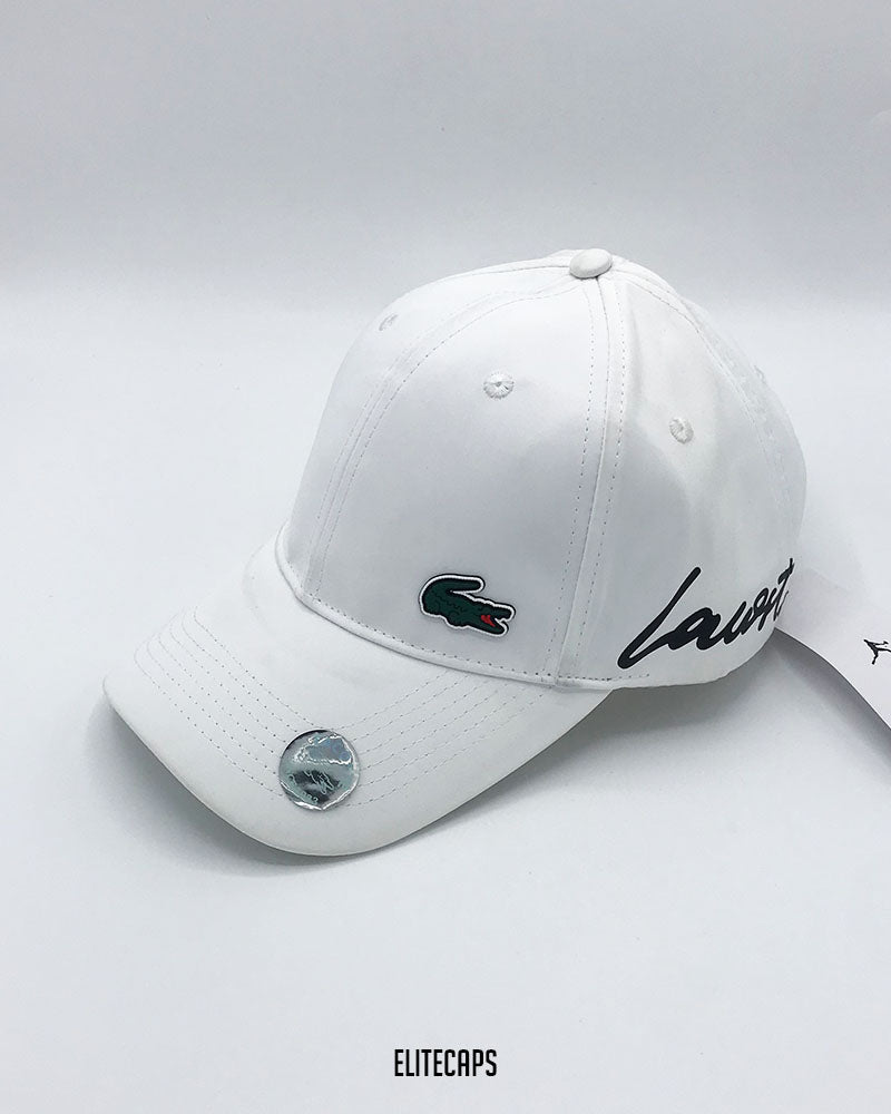 Classic White LACOSTTE Signature Cap - C0611