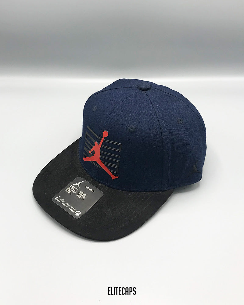JDN Navy Black Jumpman Snapback Cap - C0415